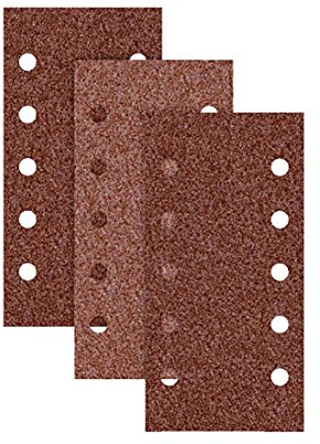 RETOL Schleifblätter, 230 x 115 mm, 10-Loch (50 Stk.), Korn 120 | f. Schwingschleifer, Normalkorund, Klettbefestigung