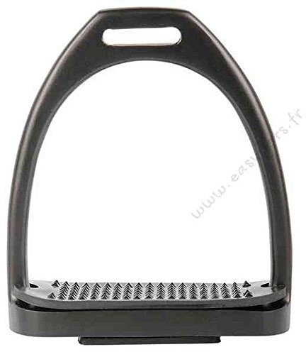 Harry´s Horse Steigbügel Aluminium Color, Farbe:schwarz, Größe:11cm