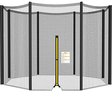 ULTRAPOWER SPORTS 12FT-8 Filet de Protection Filet de Protection Pour Trampoline 366cm -8bars Hauteur Nette - 180cm