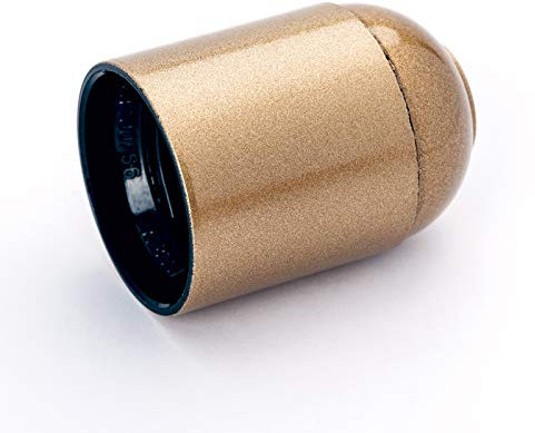 Douille E27 en plastique - Douille de lampe PVC Or Edison Screw Montage sur table