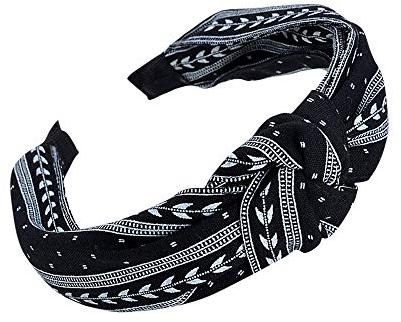 YWLINK Mode Knoten Haarband Frauen Kopfband Süß MäDchen Klassisch Breit Waschen Haarband(Schwarz)