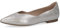 CAPRICE Women' 9-22110-42 Ballet Flat, Silver Metal, 4 UK