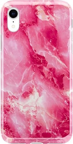 Casely iPhone XR Case | Hot Pink Marble Case