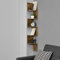 [en.casa] Eckregal 'Lysaker' 123x19,5x19,5 cm Wandregal Zick Zack Bücherregal MDF Walnuss