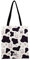 Oh My Pop! Cow-Shopping Bag Einkaufstasche, Beige