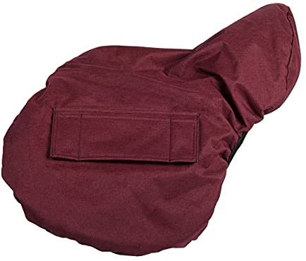 QHP Sattel Sitzbezug, Farbe:Bordeauxrot