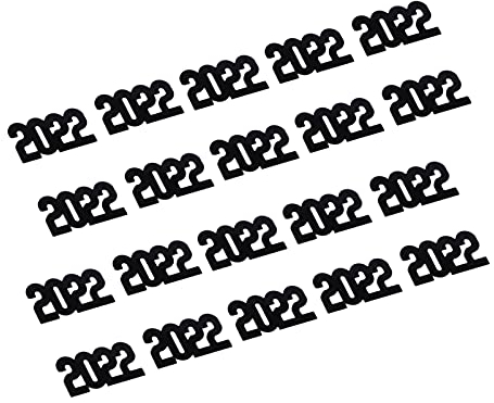 ifundom 3 Pack Neujahr Konfetti 2022 Folie Pailletten Graduation Konfetti Streudeko 2022 Abschluss Konfetti Streuteile Tischdeko Weihnachten Silvester Hochzeit Party Abschlussfeier Deko