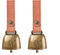 Hundehalsband-Glocke, Haustier Glocken Tracker Geräuschmacher, Anti-Diebstahl-Glocke mit Leder-Knopfband für Hund, Katze, Kuhpferd, Schaf, Kleine Haustier