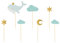 Cake Topper Wal 13,5cm 7er Set Tortendeko Kuchendeko Torten Kuchen Cupcake Muffin Kindergeburtstag