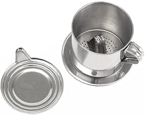Vietnamesischer Kaffeefilter Edelstahl Kaffeekanne Drip Infuse Tasse Brühen Teekanne Keine Notwendigkeit Papier Drip Kaffeekanne Maschinenfilter Schön und geschickt