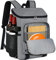 NUBILY Kühlrucksack 30L Wasserdichten Kühltasche Rucksack Groß Isolierte Kühltasche Thermo Lunchtasche für Camping Outdoor Reisen BBQ Wandern Grau