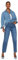 TRENDYOL Damen Gerade Mama Hohe Taille Jeans, Blau, 40