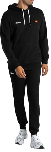 Ellesse Herren Traccota Pullover-Trainingsanzug Mit Kapuze, Black