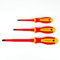 INGDAUM® Lot de 3 tournevis cruciformes VDE PH 1 x 80 mm ; PH 2 x 100 mm ; PH 3 x 150 mm, isolés contre 1000 V pour électriciens, mécatroniques et techniciens du froid