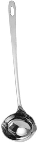 Mestolo Cucina in Acciaio Inox Con Beccuccio Mestolo Per Zuppe E Salse Utensile Da Cucina Resistente E Facile Da Pulire Adatto Per Uso Domestico E Ristoranti 27cm