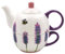Lesser & Pavey Lynsey Johnstone Lavendel & Bienen Tea for One | Lovely Design Teekanne & Tasse Set | Keramik Teekanne Geschenk-Set | Schön bedruckte Teekanne für Zuhause und Büro