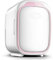 VIQUTRG Mini Skincare Refrigerator, 12V Car Fridge 6 Liter Portable Cooler and Warmer Personal Refrigerator for Christmas's Day Gift, Skincare, Beverage, Food, Home, Office and Car,Pink