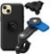 Quad Lock Motorcycle Handlebar Phone Mount Kit with Vibration Dampener and iPhone 15 Plus MAG Case