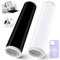 Smart Vinyl Permanent 33 cm x 200 cm, 2 rotoli di vinile adesivo permanente per Cricut Explore 3/Maker 3, rotolo di vinile autoadesivo, adatto per decorare tazze (nero + bianco)