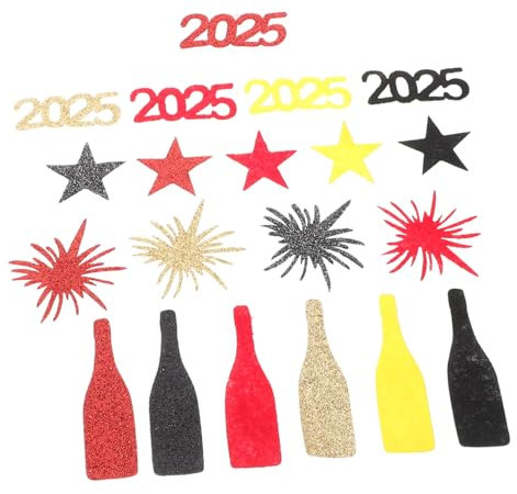 ERINGOGO 50pcs Table Scatter Confetti Year Table Decor Multifunctional Happy Year Party Decorations Bunting