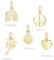 Tamaris Charm-Anhänger TJ-0640-P-05 Edelstahl IP Gold