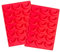 Rixotix Vanillekipferl Backform Silikon 2 Stück Vanillekipferl Form Silikonform Vanillekipferl Backblech Kipferl Backform Kuchenformen für Schokolade Cake Keks Eiswürfel Pralinen(COLOR:Rot)