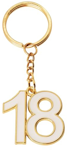 Doni Bomboniere Diciottesimo 12PZ Portachiavi con Il Numero 18 Idee Regalo Complete Originali Economiche