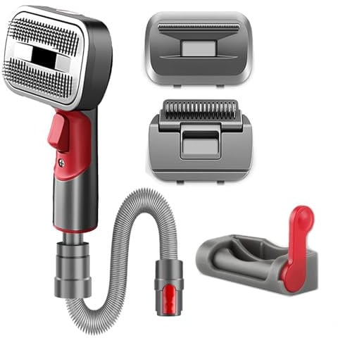 Yangers Kit per toelettatura cani Dyson V7 V8 V10 V11 V12 V15 G5, spazzola per cani con spazzola per rimuovere i peli di animali domestici con tubo di prolunga + adattatore + blocco grilletto per