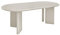 Esstisch >Nagano< moderner, ovaler Esstisch aus MDF in Beige-Grau mit 220x100 cm Fläche ? Pflegeleichte Oberfläche, robuste Verarbeitung & stilvolles Design für Esszimmer