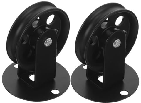 POPETPOP 2stücke Vintage Pulley Räder Für Pendelleuchte Höhenverstellbare Deckenmontage Für Hängelampen Robuste Eisenkonstruktion Einfache Installation