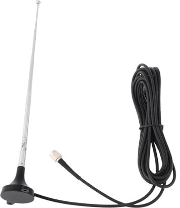 EMSea Antena FM de audio RG174 para exteriores, cable coaxial, antena FM 88-108 MHz, 75 ohmios, 21 cm, compatible con Yamaha compatible con Sherwood