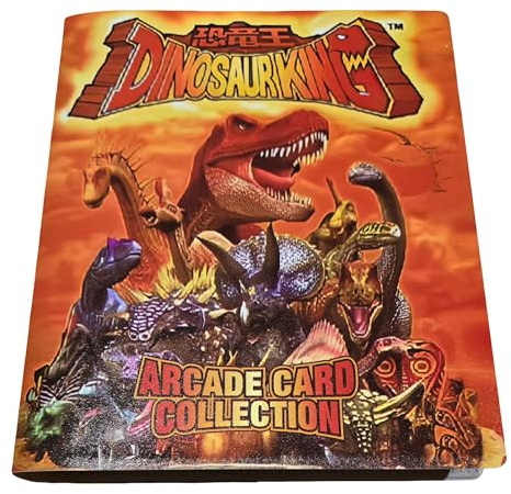 Dinosaur King Arcade Card Set | Made from SEGA Dinosaur King Arcade Cards | Collectables (Binder Set, 117 Cards All Different in Binder) UK English Version.