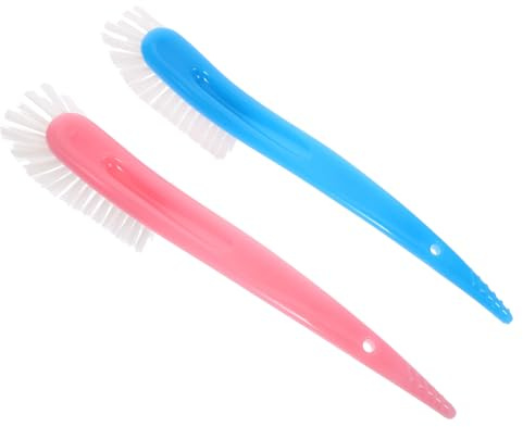 UTHCLO 2pcs Bottle Brush Milk Long Bottle Cleaning Brush Color Pink Cups Cup Straw