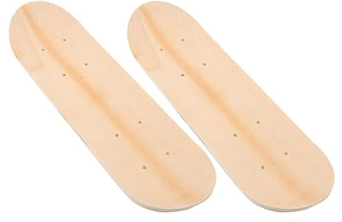 Milisten 2stücke Holz Skateboarddeck Blanko Selbstgemacht Skateboard Rohling Für Wanddeko Und Kreatives Lernen Im Kindergarten