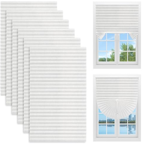 Newthinking Temporary Blinds 180x90CM, 6 PCS Non-Woven Self-Adhesive Blinds