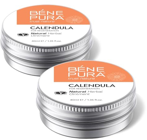 BenePura Ringelblumensalbe, Natürliche Salbe für Wunden und leichte Verbrennungen, Ringelblume, 40 ml (2er Pack)