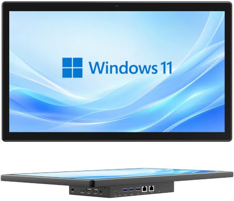 Panel PC-HEIGAOLAPC 18,5 Industrie Touch Panel Computer All in One Win11 Pro, Fanless Embedded Touchscreen Tablet N100, 8GB Ram 128GB Rom, 1920*1080 IPS, HDMI2.0, Type-C3,1, 2*USB3,2, 2*USB2,0, 2*LAN