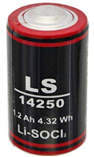 ER14250 Lithium Batterie 1/2 AA 3,6 Volt 1200mAh LS14250