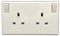 1 Gang To 2 Gang 13A Converter Socket Single To Twin / Double