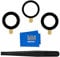 MMOBIEL Rear Camera Glass Lens Compatible with iPhone 12 Pro Max 2020 Camera Glass with Double Sided Adhesive Tweezers and Cloth Included – Black