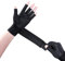 Thx4COPPER Kompression Fingerloser Arthritis Handschuhe mit Elastische Riemen, für Karpaltunnel, Sehnenentzündung, Handschmerzlinderung,Unisex-1 Paar Schwarz, S/M