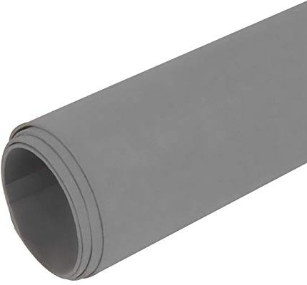 Moosgummi 90cm breit ab 0,5m 23 Farben Schaumgummi PE Schaumstoff Basteln Stoff, gerollter Versand, Farbe:hellgrau
