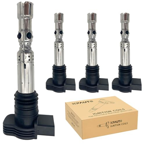 NPAUTO Zündspule Pack kompatibel mit 1,8L 1,8T Audi A4 A6 TT Turbo Quattro, VW Beetle Golf Je-tta Passat 2001 2002 2003 2004 2005 2006, 4 Stück