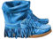 ticticlily Cowboy Western Scarpe da Donna Stivali Stivaletti Frange Etnici Stivaletti Donna Estivi Cuoio con Frange Fantasia Fondo in Gommae Moda A Blu 38 EU