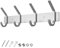 Dripex Coat Hook Rack Wall Mounted 304 Stainless Steel Hanger Heavy Duty Clothes Hat Holder (4 Hooks)