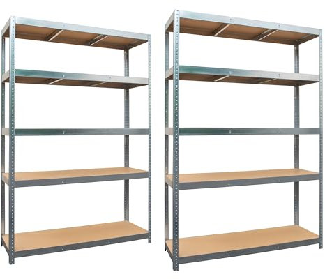 G-Rack 5 Fach-Schwerlastregal - 150x75x30 cm - 175 kg Last je Regalboden - 5 Jahre Garantie