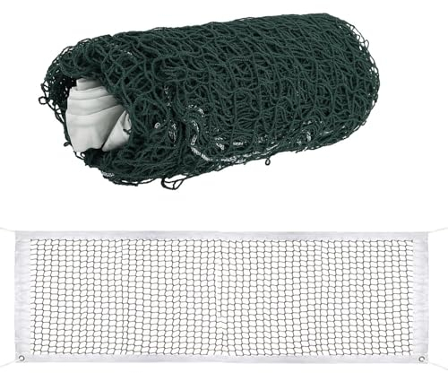 Alvinlite Badmintonnetz Tragbares Volleyballnetz, Badminton Netz Polypropylen Federballnetz Tennisnetz, Langlebig für Garten, im Hof, Outdoor, 6,5 X 0,5 M, Grün
