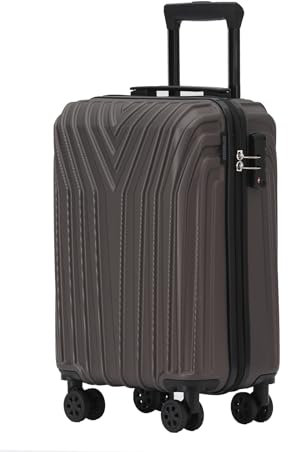 BEIBYE Kofferset Rollkoffer Koffer Hartschale,TSA Schloß, Zwillingsrollen, Erweiterung (Coffee, 55 cm)