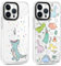 Xylota 2 Stück Durchsichtig Handyhülle für iPhone 13 Pro 6,1 Hülle, Transparent Niedlich Case mit Dinosaurier Muster, Ultra Dünn TPU Bumper Weich Silikon Stoßfeste Schutzhülle Cover für iPhone 13 Pro