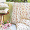 Sedefen Bettwäsche 135x200 cm 4teilig Grün Beige Blätter Blumenmuster Wendebettwäsche Set aus Microfaser Vintage Bettbezug und 2 Kissenbezug 80x80cm mit Reißverschluss